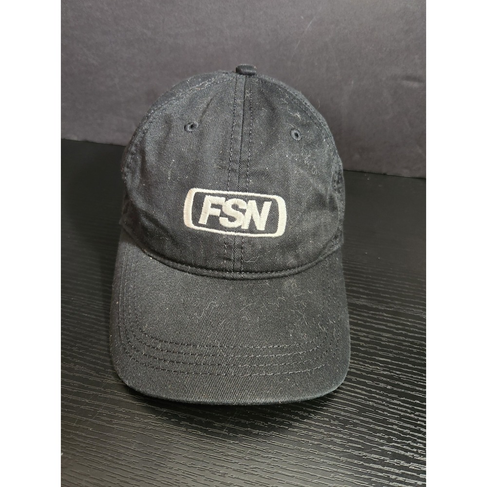 Devon & Jones FSN Black Cotton Baseball Cap One Size Black Adjustable‎ Strap